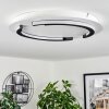 Leroux Plafoniera LED Bianco, 1-Luce