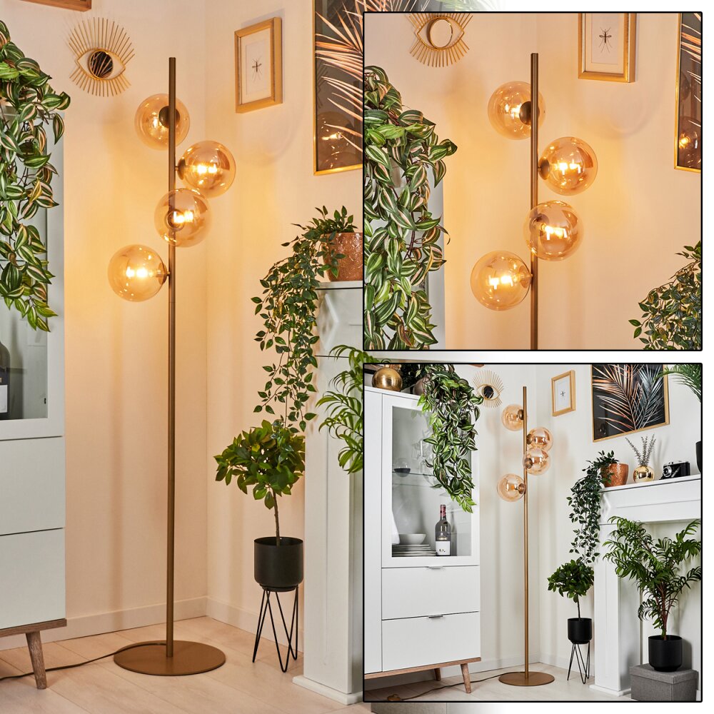 Remaisnil Lampada da terra Ottone, 4-Luci main product photo