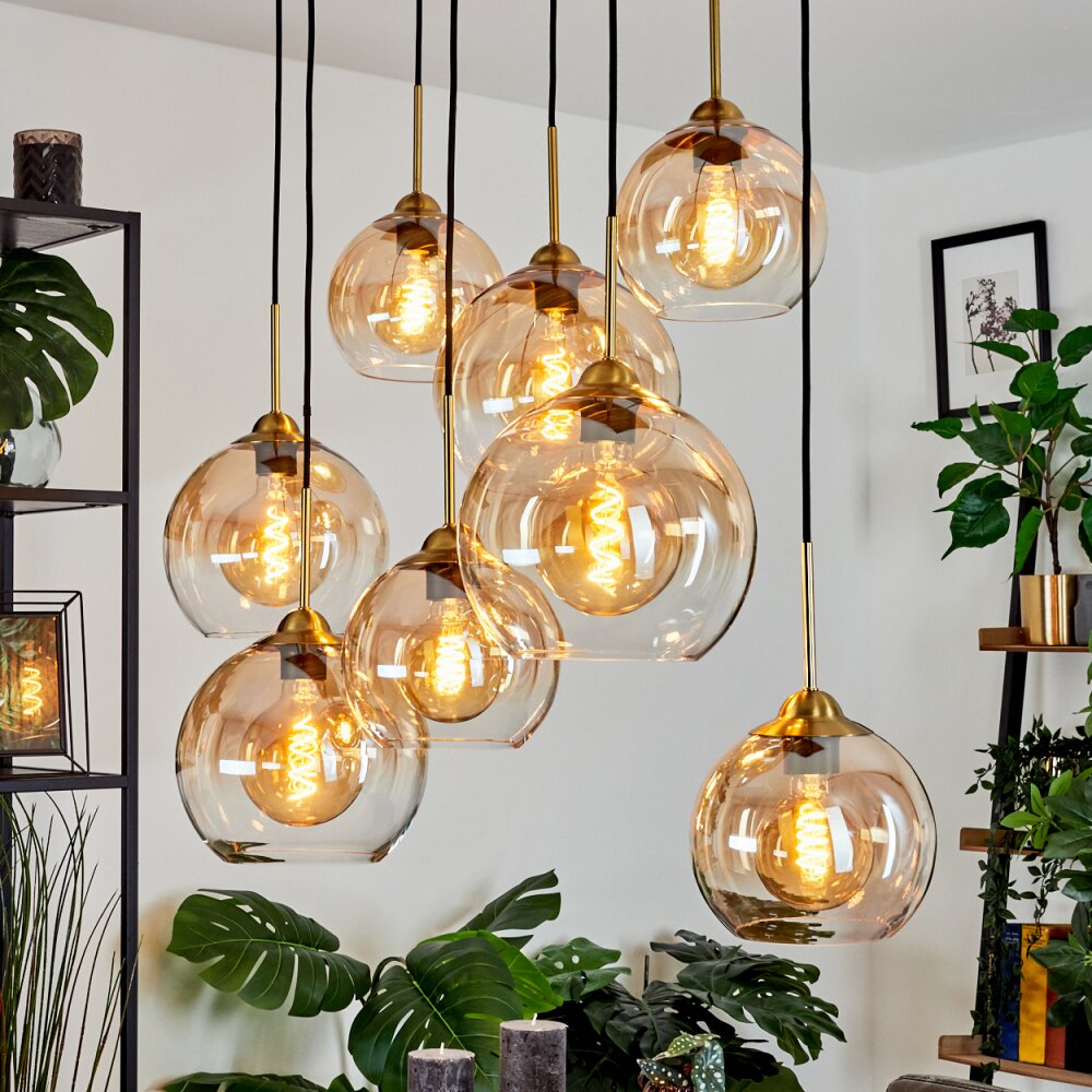 Calapa Lampadario a sospensione Ottone, 8-Luci
