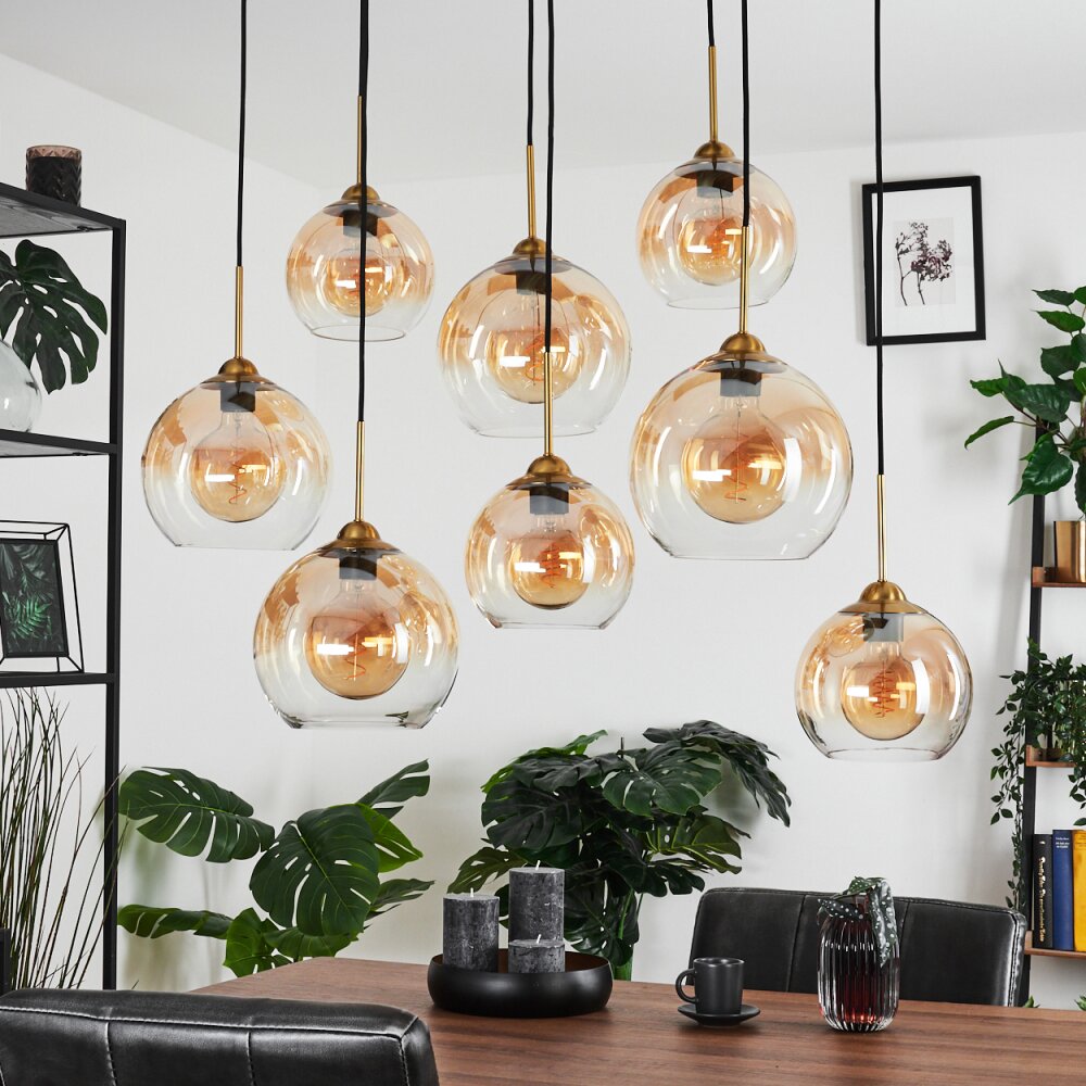Calapa Lampadario a sospensione Ottone, 8-Luci