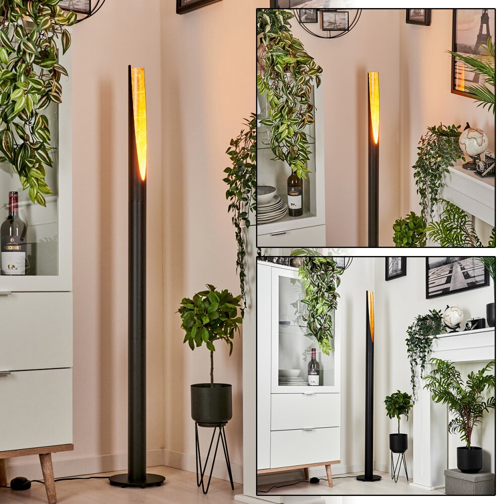 Aleman Lampada da terra LED Oro, Nero, 1-Luce main product photo