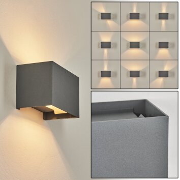 Badajoz Applique Grigio, 1-Luce