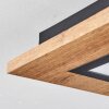 Salmi Plafoniera LED Aspetto del legno, Nero, 1-Luce