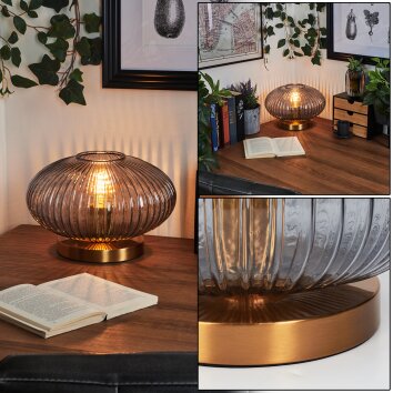 Goldenville Lampada da tavolo Ottone, 1-Luce