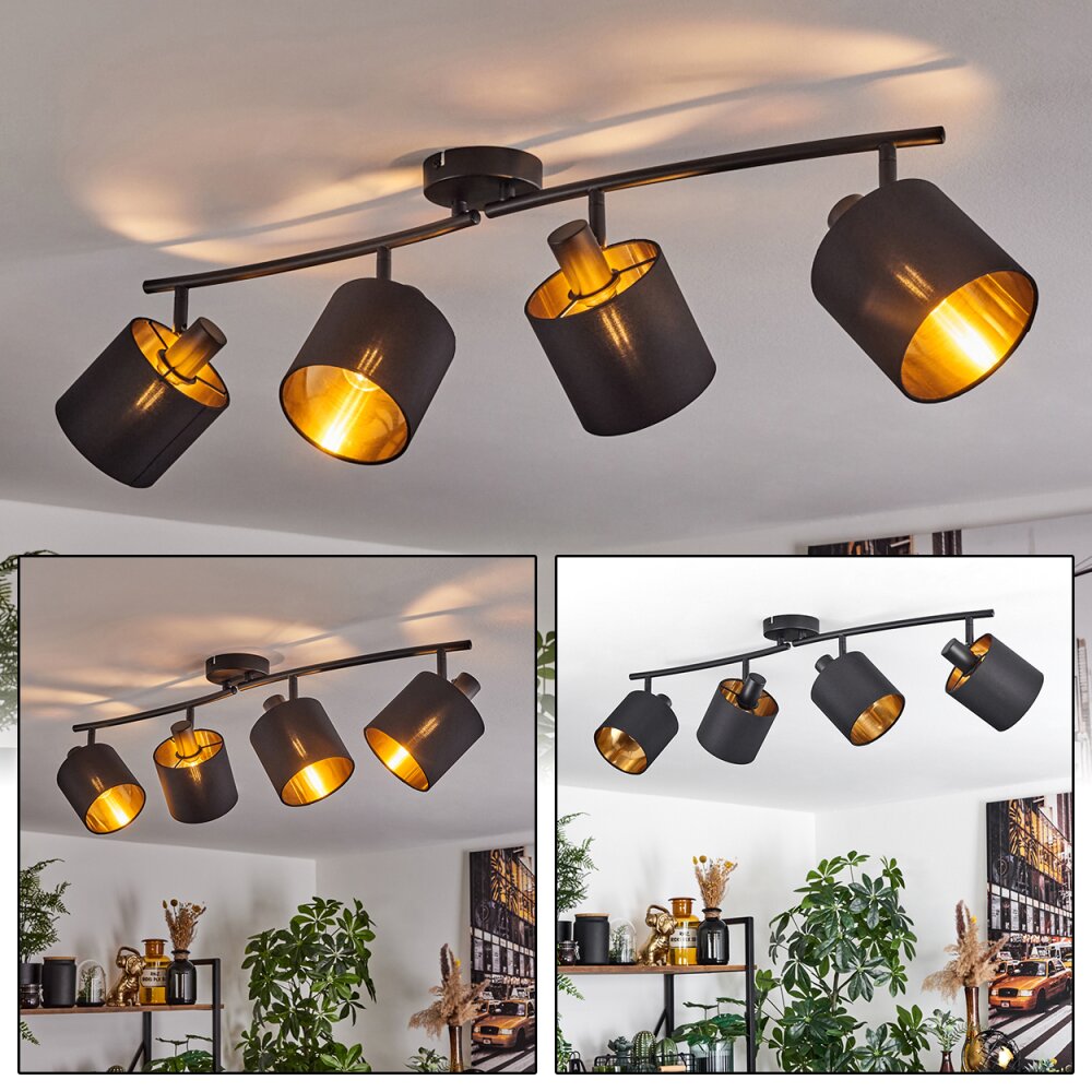 Alsen Plafoniera Nero, 4-Luci main product photo