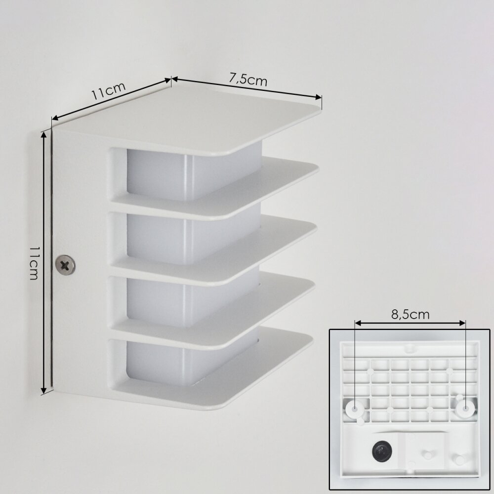 Guichard Applique da esterno LED Bianco, 1-Luce