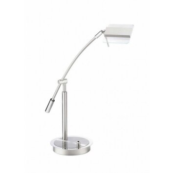 F.L.I. Lampada da tavolo LED Cromo, Nichel opaco, 1-Luce