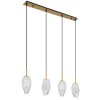 Globo BARCLEY Lampadario a sospensione Ottone, 4-Luci