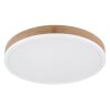 Globo DORO Plafoniera LED Aspetto del legno, Bianco, 1-Luce