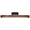 Globo TIBEON Plafoniera LED Legno scuro, Nero, 1-Luce