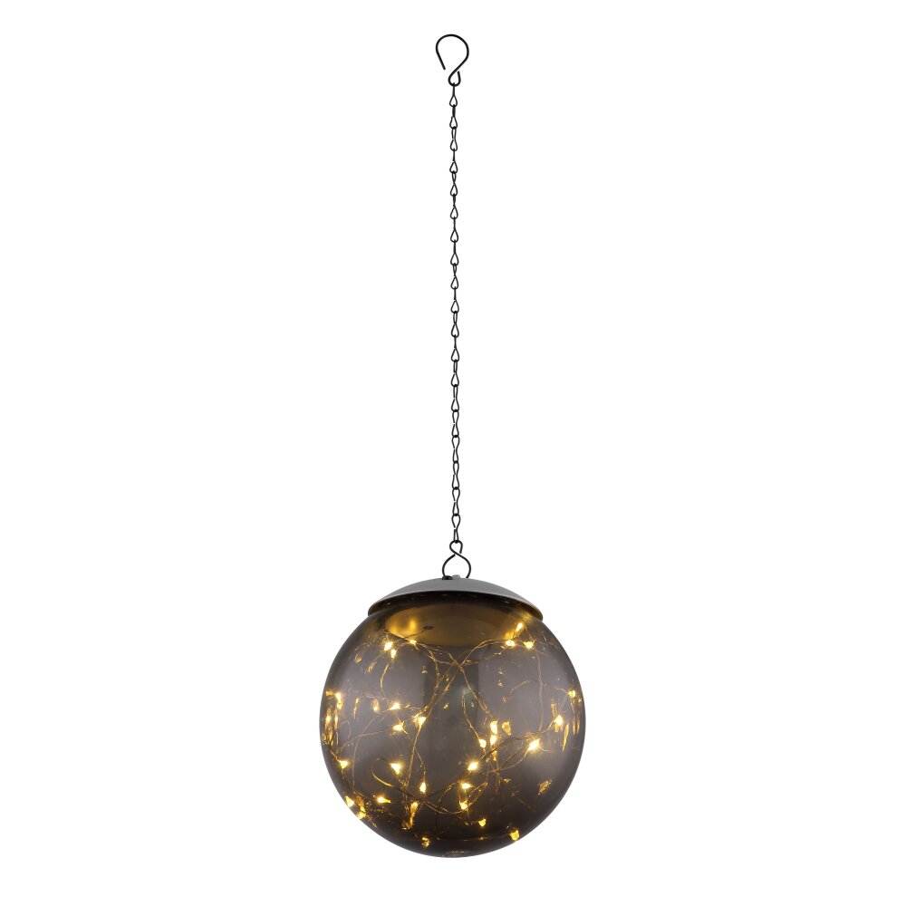 Globo Lampada solare LED Nerofumo, Nero, 20-Luci main product photo