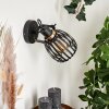 Pocho Applique Ottone, Nero, 1-Luce