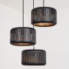 Fournie Lampadario a sospensione Nero, 3-Luci