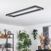 Dubuisson Plafoniera LED Antracite, 1-Luce, Telecomando