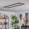 Dubuisson Plafoniera LED Antracite, 1-Luce, Telecomando