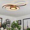 Olok Plafoniera LED Nero, 1-Luce, Telecomando