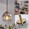 Koyoto Lampadario a sospensione Vetro 15 cm Ottone antico, 1-Luce