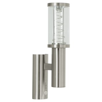 Eglo TRONO STICK Applique per esterno Acciaio inox, 2-Luci, Sensori di movimento