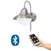 Eglo SIDNEY Applique da esterno LED Acciaio inox, 1-Luce, Telecomando, Cambia colore