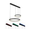 Globo AUGUSTO Lampadario a sospensione LED Oro, Nero, 2-Luci, Telecomando, Cambia colore