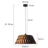 Steinhauer Maze Lampadario a sospensione Nero, 1-Luce