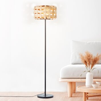 Brilliant Woodline Lampada da terra Nero, 1-Luce