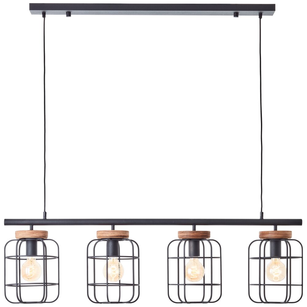 Brilliant Gwen Lampada a Sospensione Nero, 4-Luci main product photo