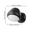 Eglo NIVAROLO Applique da esterno LED Nero, 1-Luce