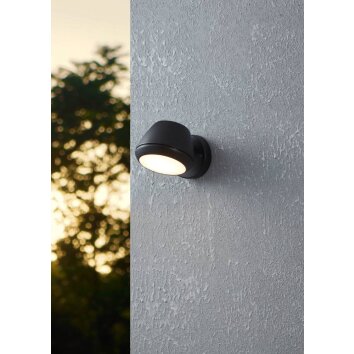 Eglo NIVAROLO Applique da esterno LED Nero, 1-Luce