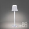 Leuchten-Direkt EURIA Lampada da tavolo LED Bianco, 1-Luce