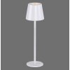Leuchten-Direkt EURIA Lampada da tavolo LED Bianco, 1-Luce