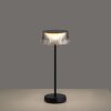 Leuchten-Direkt DORA Lampada da tavolo LED Nero, 1-Luce