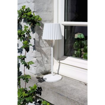 Lucide JUSTINE Lampada da tavolo LED Bianco, 1-Luce