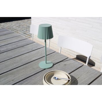 Lucide JUSTINE Lampada da tavolo LED Verde, 1-Luce