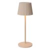 Lucide JUSTINE Lampada da tavolo LED Beige, 1-Luce