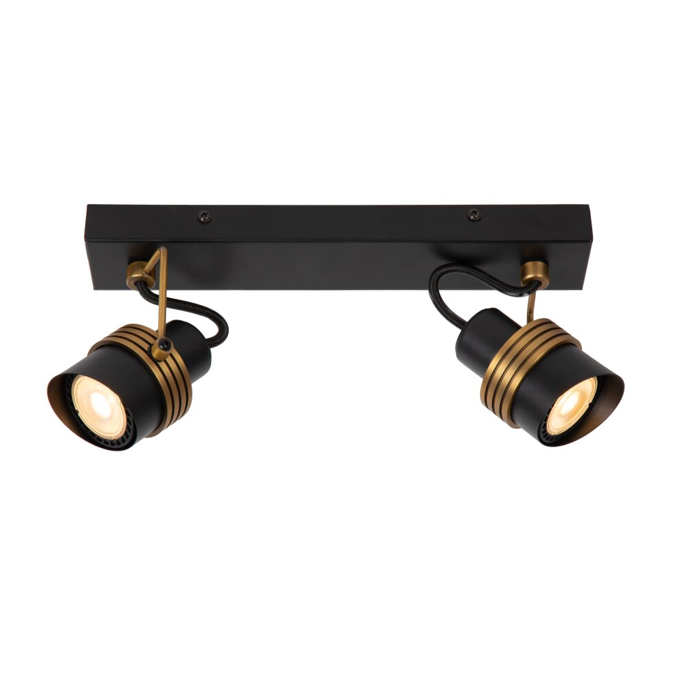 Lucide TUNDRAN Plafoniera Nero, 2-Luci main product photo