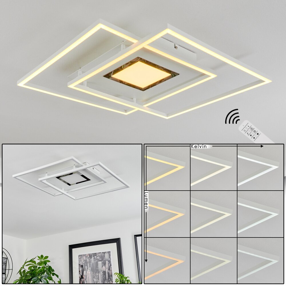 Popoy Plafoniera LED Bianco, 1-Luce, Telecomando main product photo