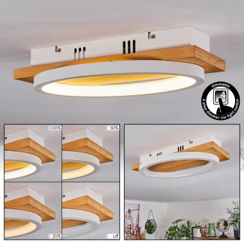 Pompu Plafoniera LED Écru, 1-Luce