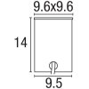 Nordlux TILOS Lampada da incasso Acciaio inox, 1-Luce