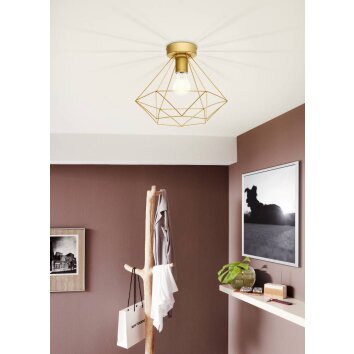 EGLO BYRON Plafoniera Ottone, 1-Luce