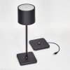 Cajas Lampada da tavolo LED Nero, 1-Luce