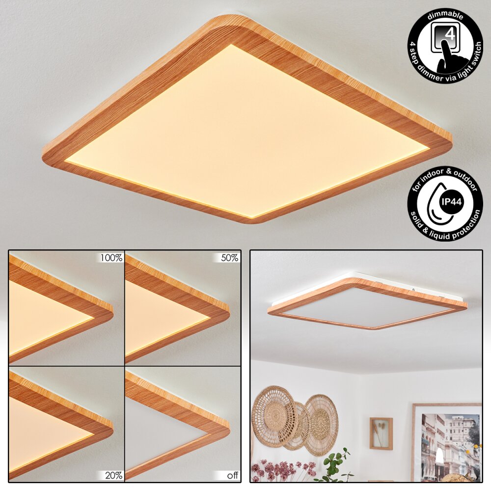 Siguna Plafoniera LED Aspetto del legno, 1-Luce main product photo
