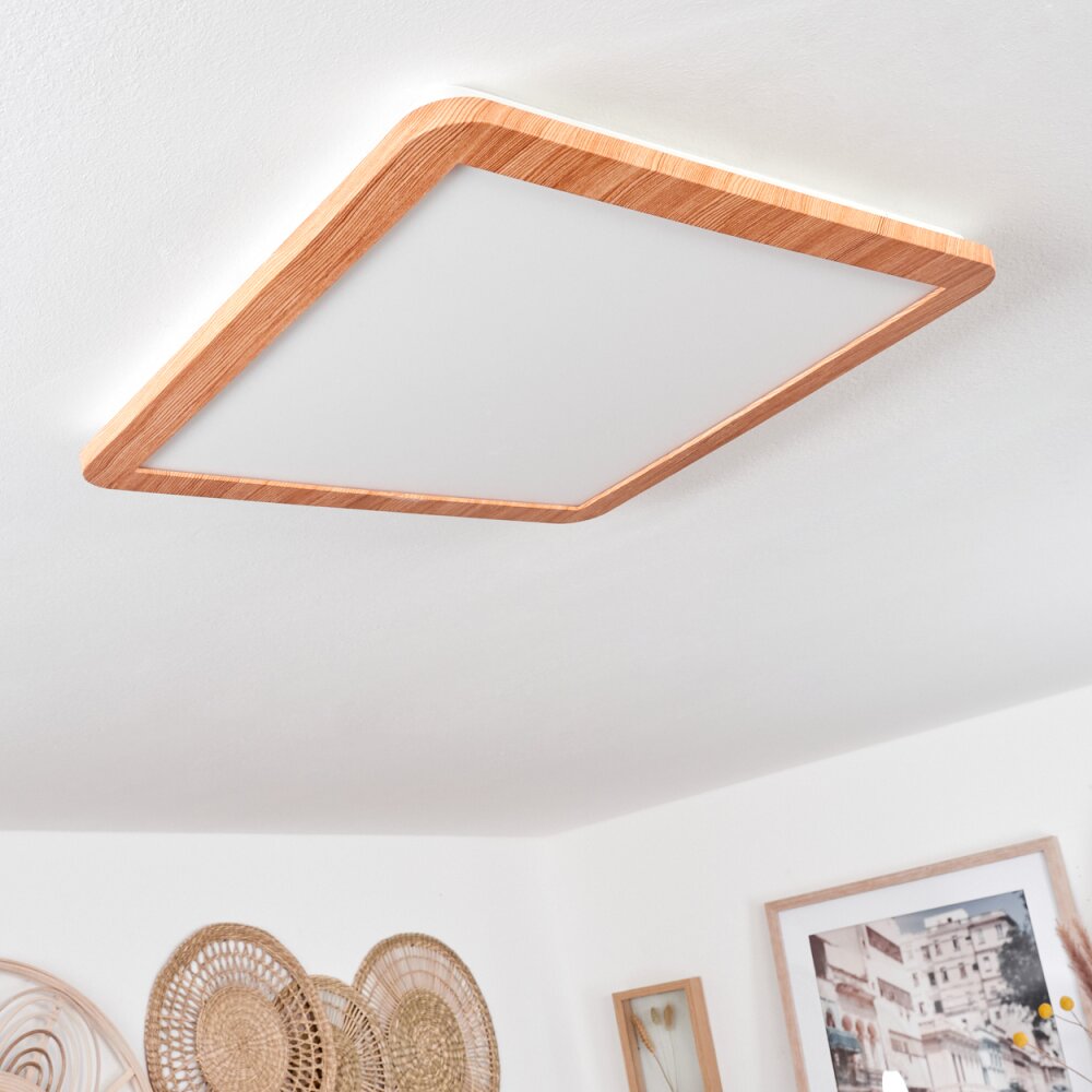 Siguna Plafoniera LED Aspetto del legno, 1-Luce