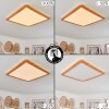 Siguna Plafoniera LED Aspetto del legno, 1-Luce