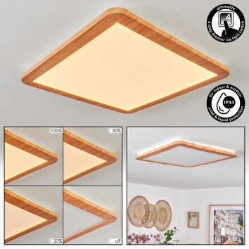 Siguna Plafoniera LED Aspetto del legno, 1-Luce