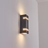 Fokpo Applique da esterno LED Nero, 1-Luce