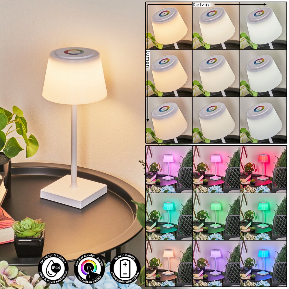 Burzaco Lampada da tavolo LED Bianco, 1-Luce, Cambia colore main product photo