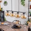 Koyoto Lampada a Sospensione Vetro 20 cm Ambrato, 4-Luci