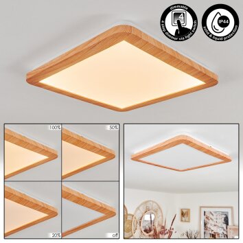 Siguna Plafoniera LED Aspetto del legno, 1-Luce