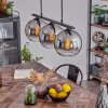 Koyoto Lampada a Sospensione Vetro 20 cm Grigio fumo, 3-Luci